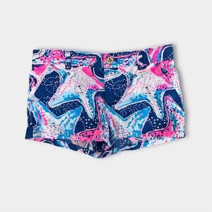 Lilly Pulitzer Girls Mini Callahan Shorts Indigo Star Stuck 10